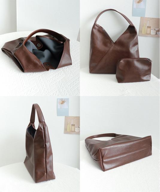送料無料 新品 トートバッグ ポーチ付き 無地バッグ < 女性ファッション  送料無料 新品 トートバッグ ポーチ付き 無地バッグ < 女性ファッションの