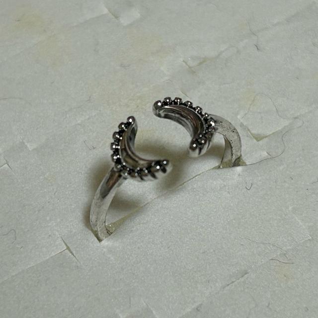 三日月デザインリング サイズ13.5号 管理番号20251H < 女性アクセサリー/時計 三日月デザインリング サイズ13.5号 管理番号20251H < 女性アクセサリー/時計の