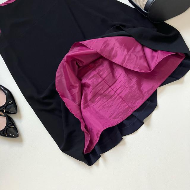 ◆美品◆CROLLA◆バイカラーノースリーブチュニック◆黒×ピンク×ネイビー◆M < 女性ファッション  ◆美品◆CROLLA◆バイカラーノースリーブチュニック◆黒×ピンク×ネイビー◆M < 女性ファッションの