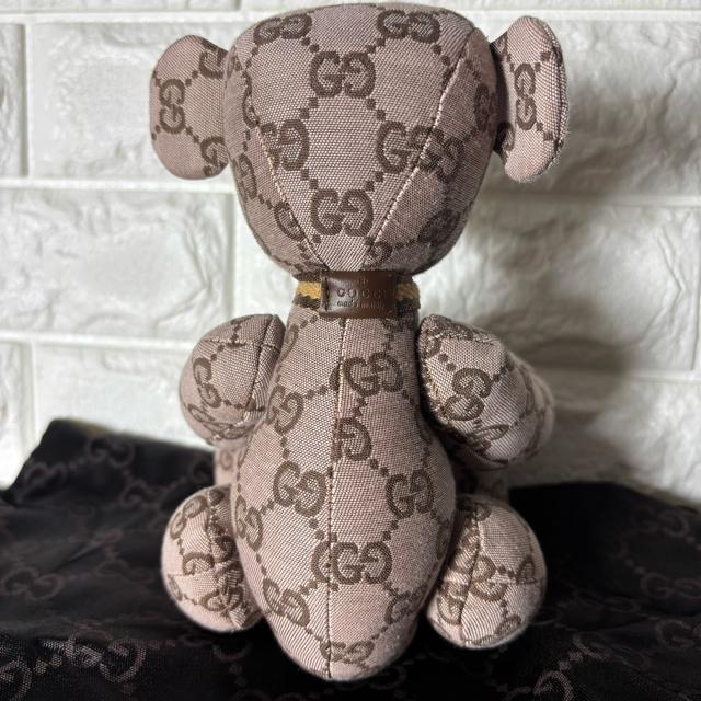 ★新品未使用★GUCCI グッチ GGキャンバス テディベア ぬいぐるみ クマ 熊 布袋付き GG柄 ブラウン系 クマ < ブランド  ★新品未使用★GUCCI グッチ GGキャンバス テディベア ぬいぐるみ クマ 熊 布袋付き GG柄 ブラウン系 クマ < ブランドの