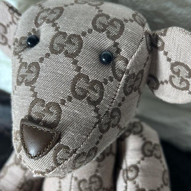 ★新品未使用★GUCCI グッチ GGキャンバス テディベア ぬいぐるみ クマ 熊 布袋付き GG柄 ブラウン系 クマ < ブランド  ★新品未使用★GUCCI グッチ GGキャンバス テディベア ぬいぐるみ クマ 熊 布袋付き GG柄 ブラウン系 クマ < ブランドの