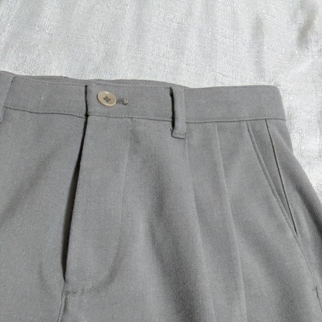 GAP 2タック リラックステーパードパンツ 2プリーツ スラックス ストレート グレー アッシュ 28 < ブランド GAP 2タック リラックステーパードパンツ 2プリーツ スラックス ストレート グレー アッシュ 28 < ブランドの