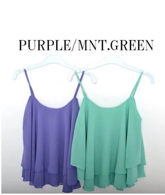 シフォンフレアキャミソール??ラベンダー < 女性ファッション  シフォンフレアキャミソール??ラベンダー  < 女性ファッションの