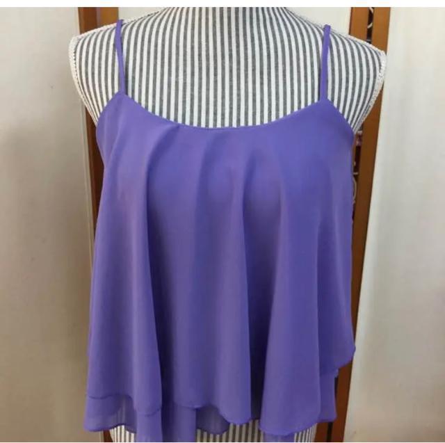 シフォンフレアキャミソール??ラベンダー < 女性ファッション  シフォンフレアキャミソール??ラベンダー < 女性ファッションの