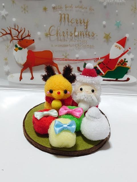 ハンドメイド♪ポンポンクリスマス★トナカイ&サンタクロース < ペット/手芸/園芸 ハンドメイド♪ポンポンクリスマス★トナカイ&サンタクロース < ペット/手芸/園芸の