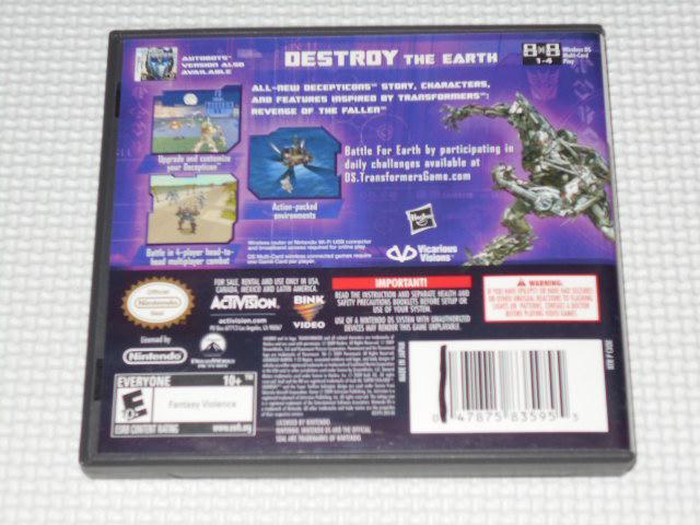 DS★TRANS FORMERS REVENGE OF THE FALLEN < ゲーム本体/ソフト  DS★TRANS FORMERS REVENGE OF THE FALLEN < ゲーム本体/ソフトの