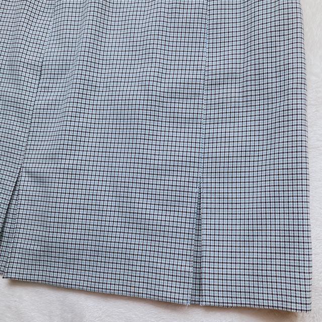 千鳥柄 チェック ミントブルー 膝丈 タイト ペンシル スカート W67 N2m < 女性ファッション  千鳥柄 チェック ミントブルー 膝丈 タイト ペンシル スカート W67 N2m < 女性ファッションの