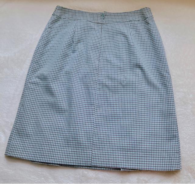 千鳥柄 チェック ミントブルー 膝丈 タイト ペンシル スカート W67 N2m < 女性ファッション  千鳥柄 チェック ミントブルー 膝丈 タイト ペンシル スカート W67 N2m < 女性ファッションの