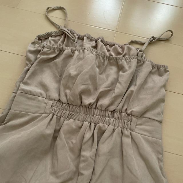 新品 ベージュ Lサイズ サロペット オールインワン < 女性ファッション  新品 ベージュ Lサイズ サロペット オールインワン < 女性ファッションの