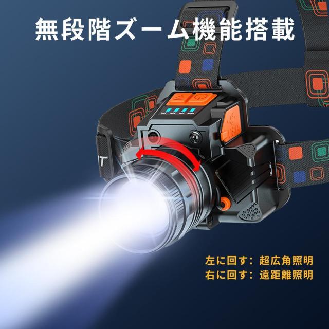 *センサー搭載★ LEDヘッドランプ 1200LM 充電式 最大50h稼働 防水 < レジャー/スポーツ  *センサー搭載★ LEDヘッドランプ 1200LM 充電式 最大50h稼働 防水 < レジャー/スポーツの