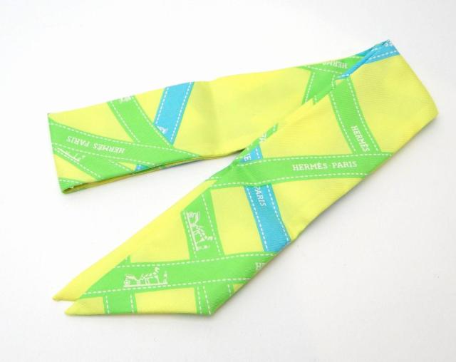 HERMES エルメス ツイリー ボルデュック リボン スカーフ シルク100%<USED>【送料無料】 < ブランド HERMES エルメス ツイリー ボルデュック リボン スカーフ シルク100%<USED>【送料無料】 < ブランドの