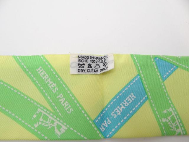 HERMES エルメス ツイリー ボルデュック リボン スカーフ シルク100%<USED>【送料無料】 < ブランド HERMES エルメス ツイリー ボルデュック リボン スカーフ シルク100%<USED>【送料無料】 < ブランドの