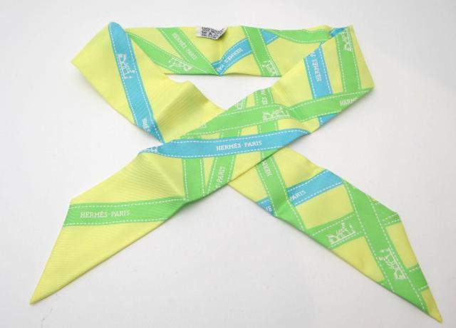 HERMES エルメス ツイリー ボルデュック リボン スカーフ シルク100%<USED>【送料無料】 < ブランド HERMES エルメス ツイリー ボルデュック リボン スカーフ シルク100%<USED>【送料無料】 < ブランドの