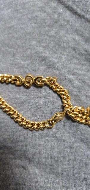 【真正品】『美品』クリスチャンディオール ゴールドブレスレットCDロゴ < ブランド 【真正品】『美品』クリスチャンディオール ゴールドブレスレットCDロゴ < ブランドの