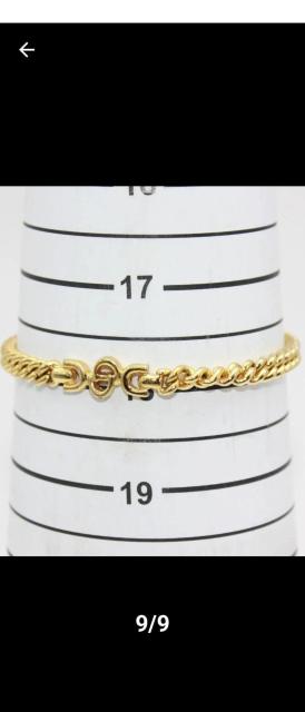 【真正品】『美品』クリスチャンディオール ゴールドブレスレットCDロゴ < ブランド 【真正品】『美品』クリスチャンディオール ゴールドブレスレットCDロゴ < ブランドの