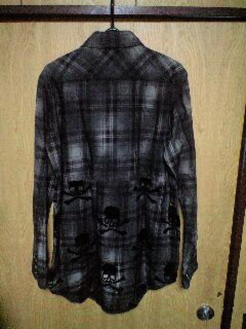 ROENロエン フロッキースカルコーティングチェックシャツ < ブランド  ROENロエン フロッキースカルコーティングチェックシャツ < ブランドの