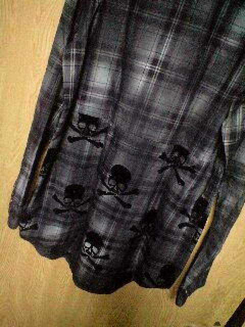 ROENロエン フロッキースカルコーティングチェックシャツ < ブランド  ROENロエン フロッキースカルコーティングチェックシャツ < ブランドの