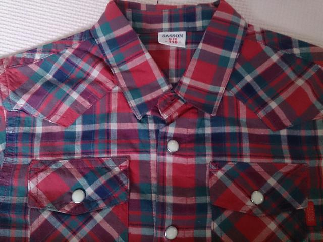 110 SASSON シャツブラウス 超美品 < キッズ/ベビー  110 SASSON シャツブラウス 超美品 < キッズ/ベビーの