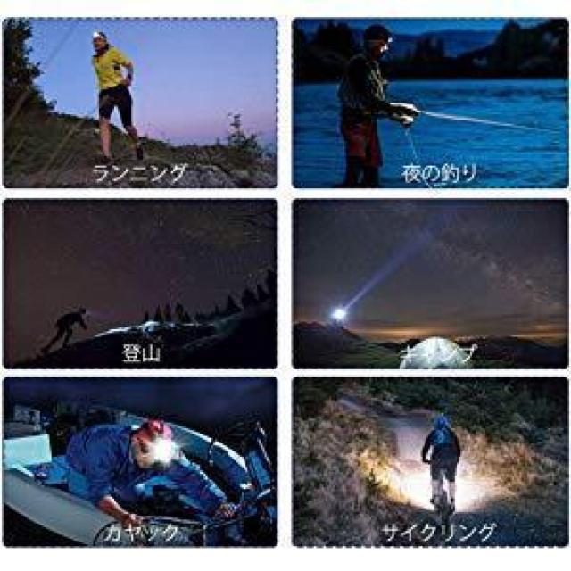 *パワフル★ LEDヘッドライト 12000LM 充電式 軽量 防水 PSE認証 < レジャー/スポーツ  *パワフル★ LEDヘッドライト 12000LM 充電式 軽量 防水 PSE認証 < レジャー/スポーツの
