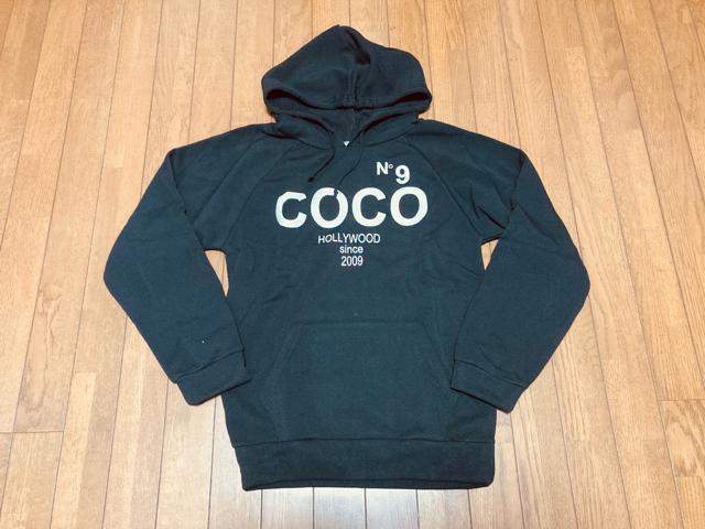 レディース 裏起毛パーカー  COCO NO9 HOLLYWOOD ブラック < 女性ファッション  レディース 裏起毛パーカー  COCO NO9 HOLLYWOOD ブラック  < 女性ファッションの