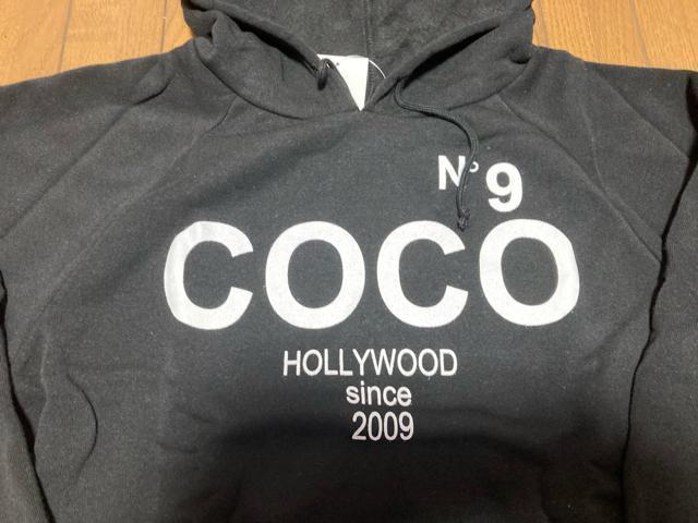 レディース 裏起毛パーカー  COCO NO9 HOLLYWOOD ブラック < 女性ファッション  レディース 裏起毛パーカー  COCO NO9 HOLLYWOOD ブラック < 女性ファッションの