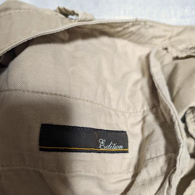 edition コットンパンツ スラックス ベージュ 48 エディション ストレート メンズ L < ブランド edition コットンパンツ スラックス ベージュ 48 エディション ストレート メンズ L < ブランドの