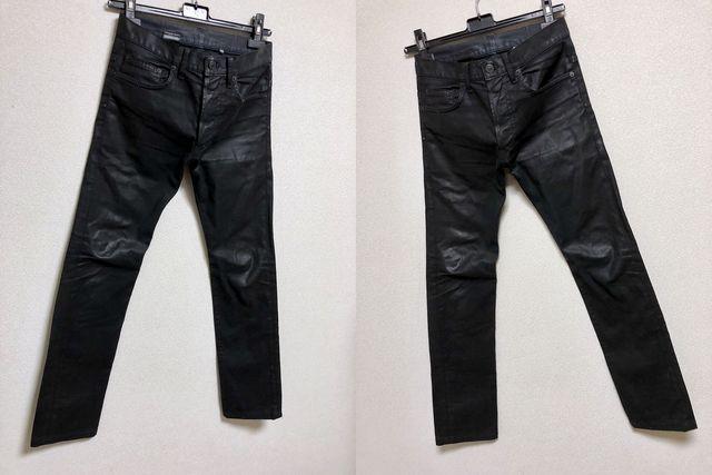 正規 Dior Hommeディオールオム コーティングデニムパンツ黒 26最小 XXS ナイトフォール < ブランド 正規 Dior Hommeディオールオム コーティングデニムパンツ黒 26最小 XXS ナイトフォール < ブランドの