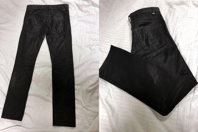 正規 Dior Hommeディオールオム コーティングデニムパンツ黒 26最小 XXS ナイトフォール < ブランド 正規 Dior Hommeディオールオム コーティングデニムパンツ黒 26最小 XXS ナイトフォール < ブランドの