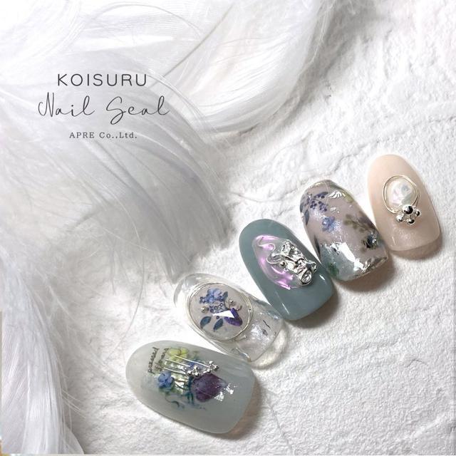 簡単ネイルサロン級●ネイルシール●花柄 フラワー柄●ジェルネイル マニキュア セルフネイル < 香水/コスメ/ネイル  簡単ネイルサロン級●ネイルシール●花柄 フラワー柄●ジェルネイル マニキュア セルフネイル < 香水/コスメ/ネイルの