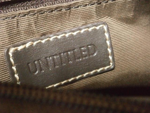 ◆アンタイトル UNTITLED トートバッグ ダークブラウン 中古品 < 女性ファッション  ◆アンタイトル UNTITLED トートバッグ ダークブラウン 中古品 < 女性ファッションの