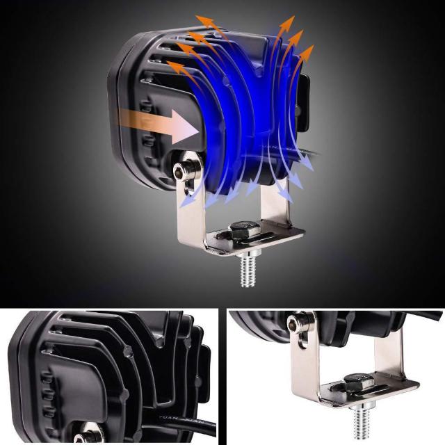 LED作業灯 ワークライト イエロー 40W 2個入り < 自動車/バイク LED作業灯 ワークライト イエロー 40W 2個入り < 自動車/バイク