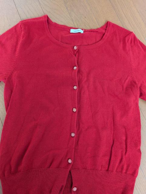 レストローズ カーディガン レディース М 赤 クリスマスカラー < ブランド レストローズ カーディガン レディース М 赤 クリスマスカラー < ブランドの