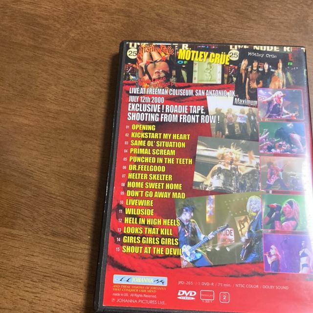 ADVDg[EN[ / MAXIMUM ROCK TOUR 2000 /uncensored MOTLEY CRUE  CD/DVD/rfI 