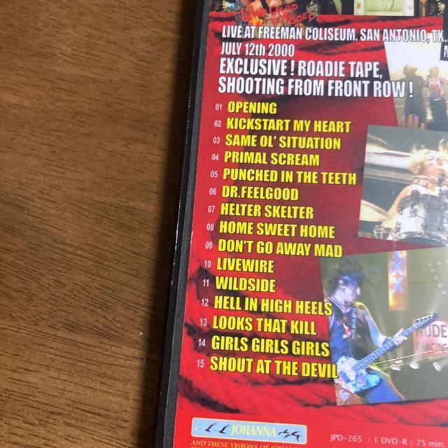 ADVDg[EN[ / MAXIMUM ROCK TOUR 2000 /uncensored MOTLEY CRUE  CD/DVD/rfI 