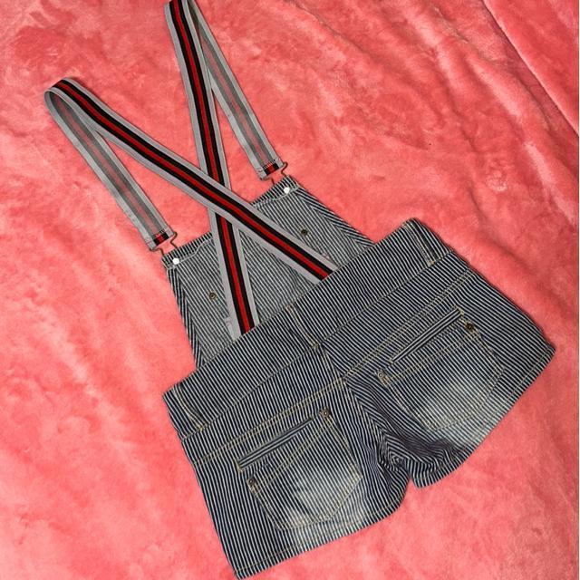 LIZ LISA doll  ストライプデニム サロペットショーパン 美品 < ブランド  LIZ LISA doll  ストライプデニム サロペットショーパン 美品 < ブランドの