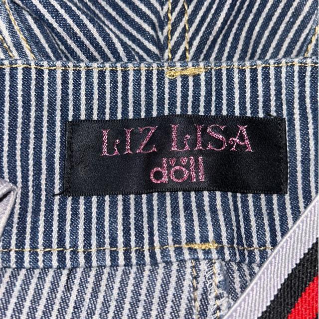 LIZ LISA doll  ストライプデニム サロペットショーパン 美品 < ブランド  LIZ LISA doll  ストライプデニム サロペットショーパン 美品 < ブランドの