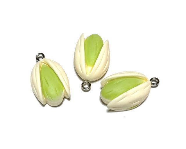 Y-021 ピスタチオのチャーム 3個 ナッツ 豆類◯ < ペット/手芸/園芸 Y-021 ピスタチオのチャーム 3個 ナッツ 豆類◯ < ペット/手芸/園芸の