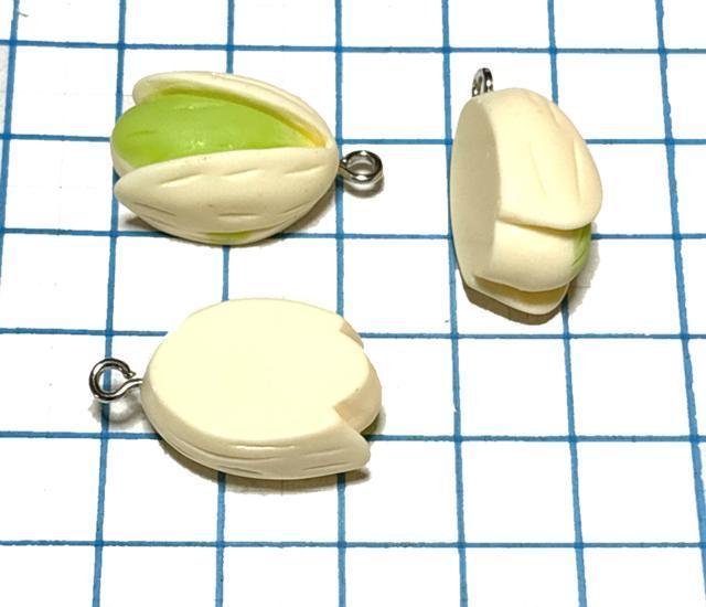 Y-021 ピスタチオのチャーム 3個 ナッツ 豆類◯ < ペット/手芸/園芸 Y-021 ピスタチオのチャーム 3個 ナッツ 豆類◯ < ペット/手芸/園芸の