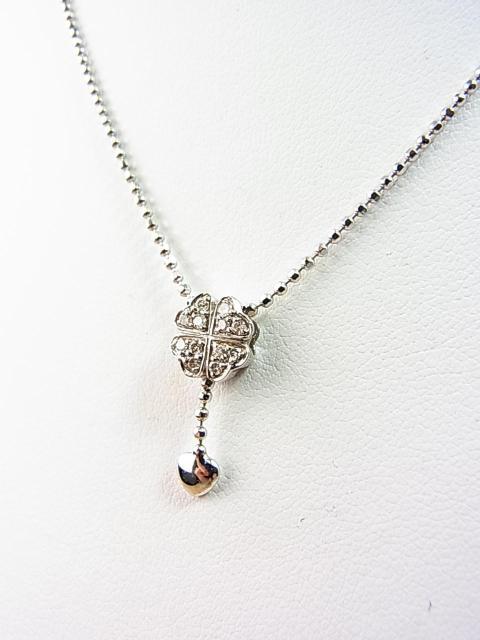 �y���K���i�zFolli Follie �t�H���t�H�� K18WG�i750�j�~�_�C�������h(0.09ct�j �d��3.4���l�b�N���X �� �u�����h�� 