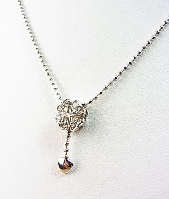 �y���K���i�zFolli Follie �t�H���t�H�� K18WG�i750�j�~�_�C�������h(0.09ct�j �d��3.4���l�b�N���X �� �u�����h�� 