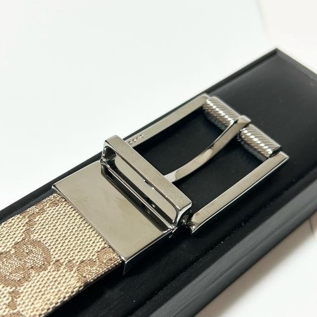 GUCCI GG S�T�C�Y 74-79cm �L�����o�X ���U�[ �x���g �V���o�[���� ���f�B�[�X �� �u�����h�� 