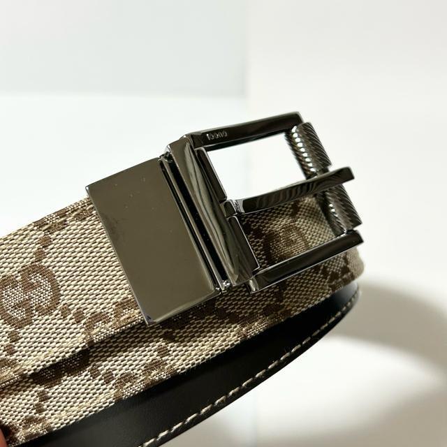 GUCCI GG S�T�C�Y 74-79cm �L�����o�X ���U�[ �x���g �V���o�[���� ���f�B�[�X �� �u�����h�� 