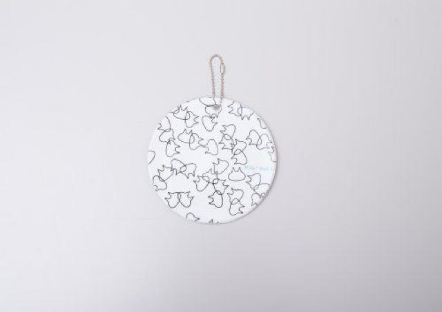 mintNeko・ロゴ&バブルネコ柄円形パスケース < ブランド mintNeko・ロゴ&バブルネコ柄円形パスケース < ブランドの