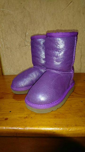 キッズ☆UGG/ アグ☆パープル ラメ ムートンブーツ 14、5a < キッズ/ベビー  キッズ☆UGG/ アグ☆パープル ラメ ムートンブーツ 14、5a  < キッズ/ベビーの