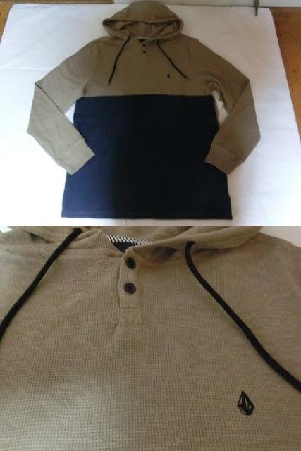 【VOLCOM】 ヘンリーネック フード付サーマルロンT US L < ブランド  【VOLCOM】 ヘンリーネック フード付サーマルロンT US L < ブランドの