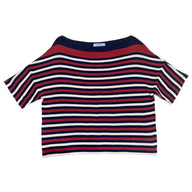 新品プラダPRADAコットン ボーダーカットソー 赤×紺× < ブランド 新品プラダPRADAコットン ボーダーカットソー 赤×紺× < ブランドの