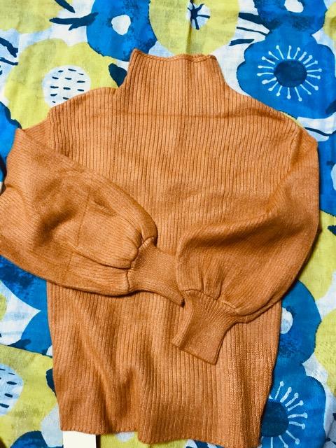 新品未使用♪厚手テレコ編みパルーン袖ボリュームリブセーター < 女性ファッション  新品未使用♪厚手テレコ編みパルーン袖ボリュームリブセーター < 女性ファッションの