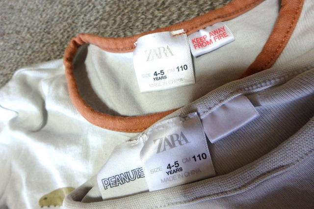 ◆zara ザラ 子供 キッズ ロングTシャツ 2個セット 長袖 ロンT 4-5才 4-5years 110cm 中古品 < キッズ/ベビー  ◆zara ザラ 子供 キッズ ロングTシャツ 2個セット 長袖 ロンT 4-5才 4-5years 110cm 中古品 < キッズ/ベビーの