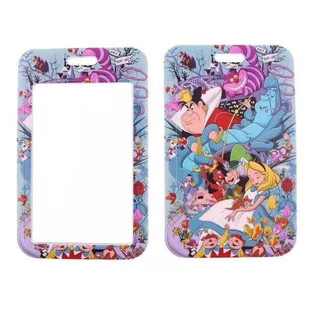 新品 不思議の国のアリス IDカードホルダーケース付ネックストラップ < 女性ファッション  新品 不思議の国のアリス IDカードホルダーケース付ネックストラップ < 女性ファッションの