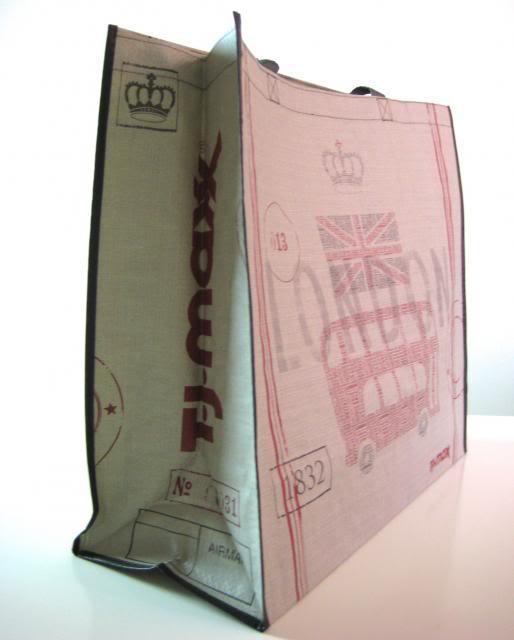 T.J.Maxx ロンドンバス ダブルデッカー London Bus 特大エコバッグ < 女性ファッション  T.J.Maxx ロンドンバス ダブルデッカー London Bus 特大エコバッグ < 女性ファッションの